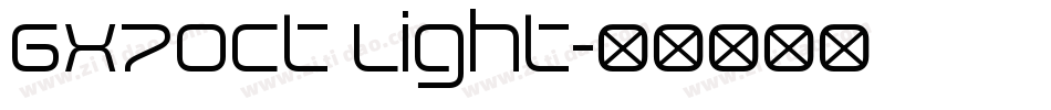 6x7oct Light字体转换